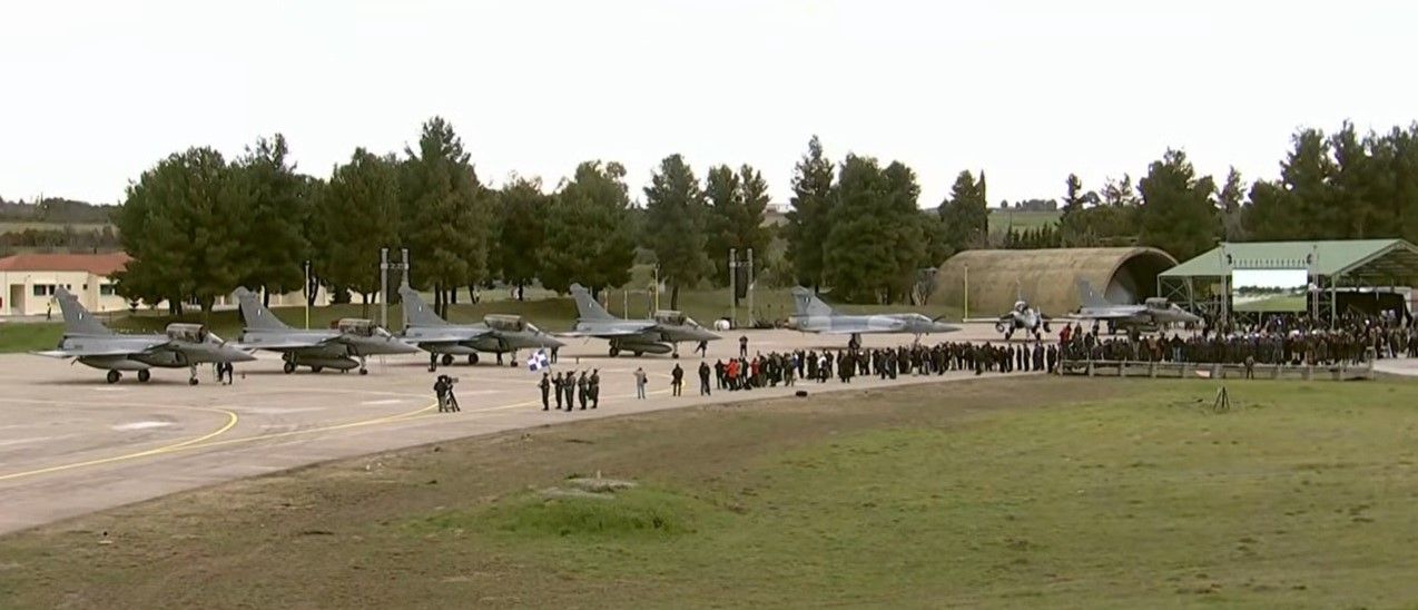 The first six Rafale aircraft were delivered to Greece