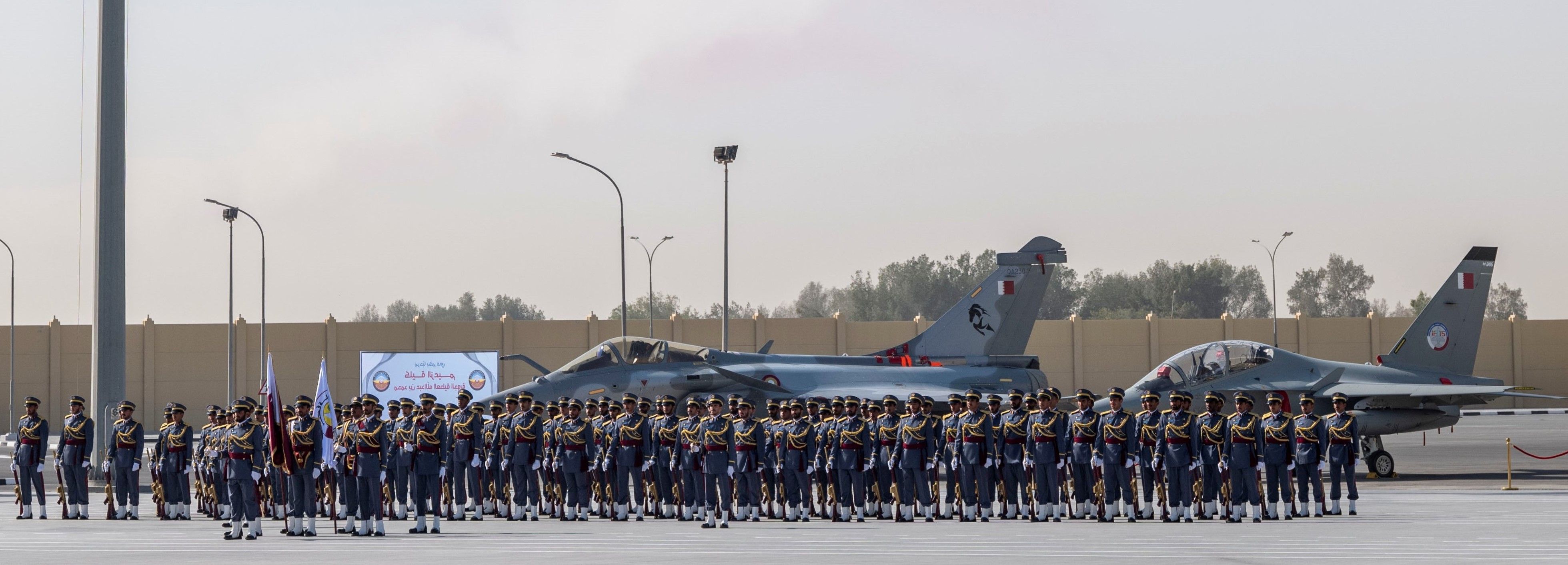 QEAF Receives Three Leonardo M-346 Trainers