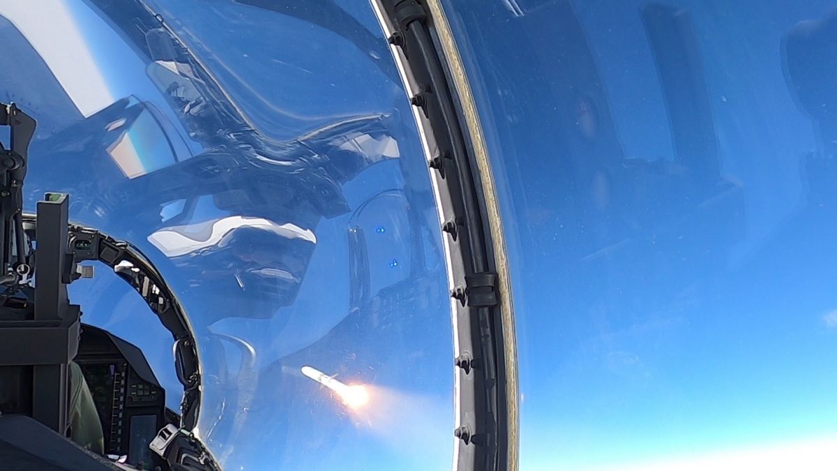 Boeing’s F-15EX Eagle II Fired an AIM-120D