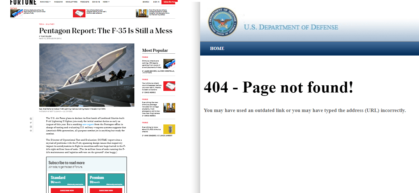 A Review of F-35 Discussion
