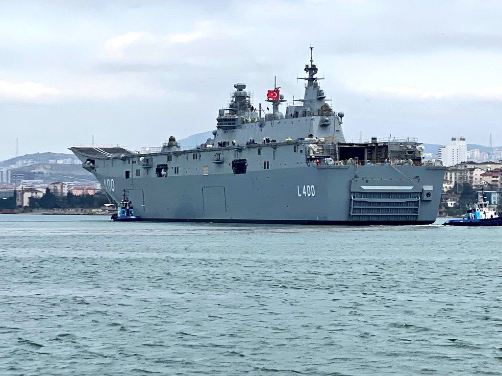 TCG Anadolu Returned to its port