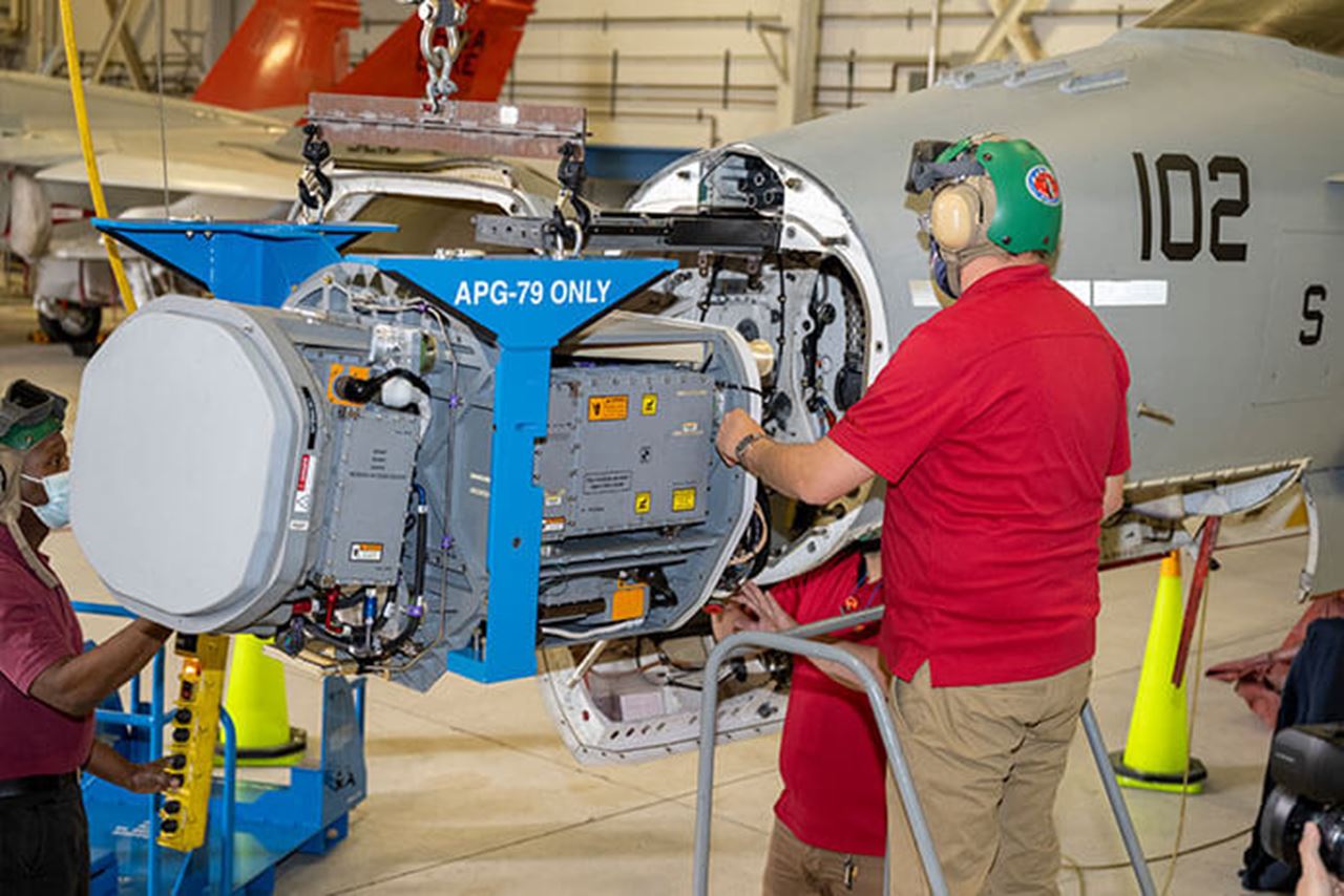 USMC Tests RI&S’s APG-79(V)4 GaN-AESA Radar on F/A-18 Hornet