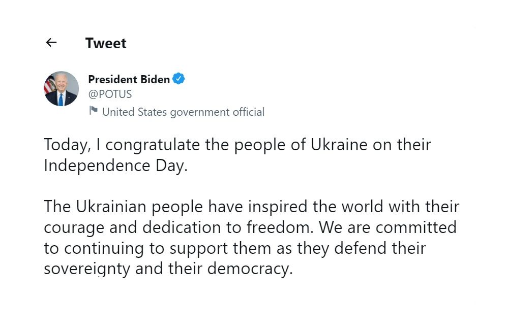 The US has $3bn worth of military aid for Ukraine on Independence Day