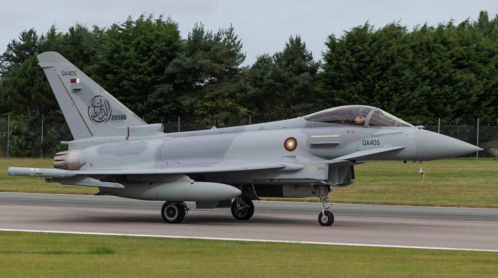 The First Batch of Qatari Eurofighter Typhoon Aircraft landed at Tamim Air Base