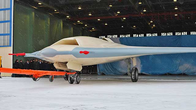 Russia’s Sukhoi S-70 Okhotnik UAV may have fired an air-to-surface missile