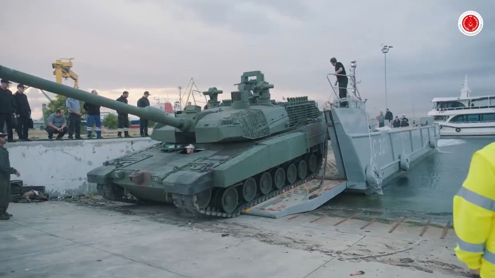 TCG Anadolu  Passed Tank Test with Altay