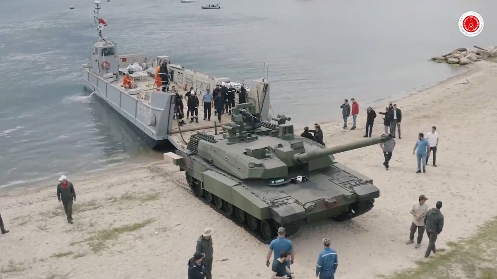 TCG Anadolu  Passed Tank Test with Altay