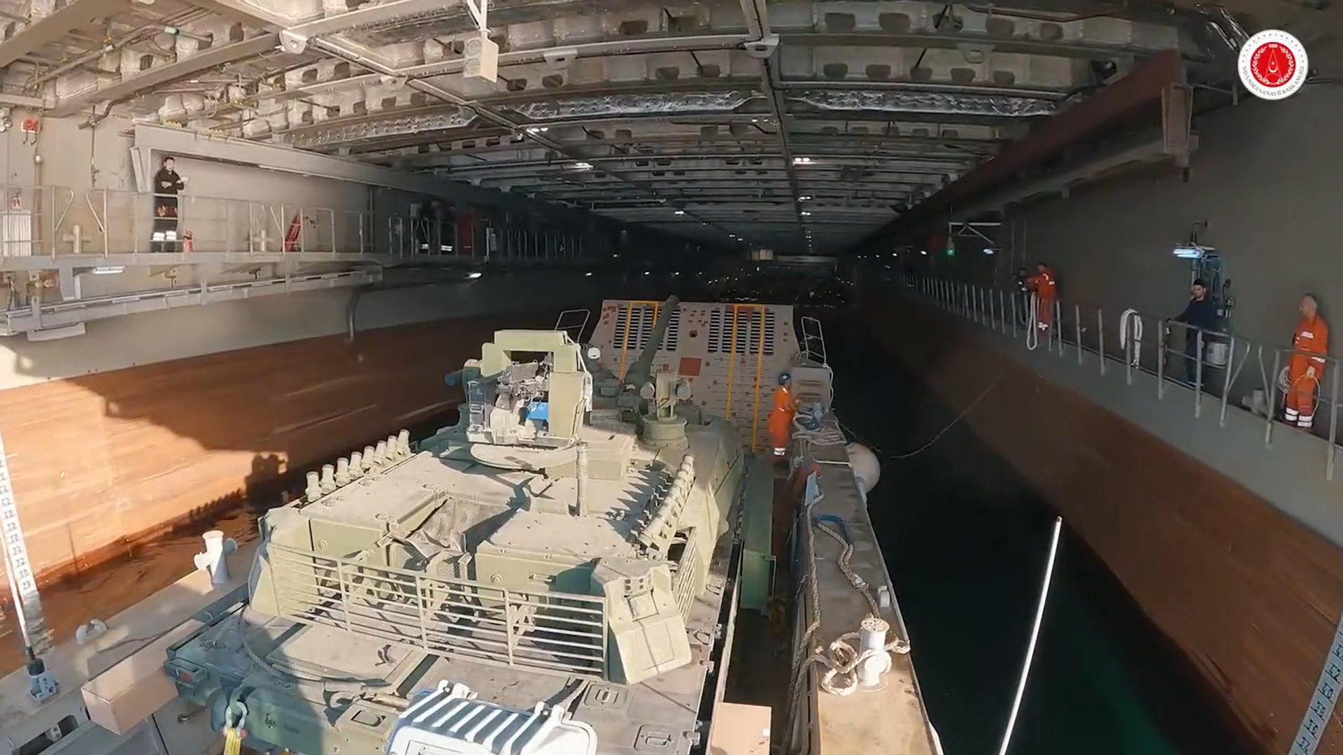 TCG Anadolu  Passed Tank Test with Altay