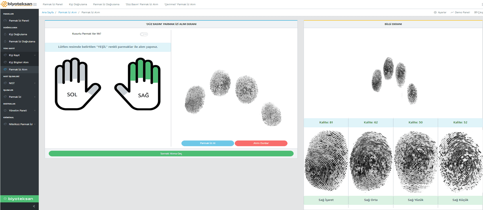 National System for Biometric Recognition