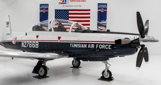 Tunisian Air Force Takes Delivery of First Beechcraft T-6c Texan II