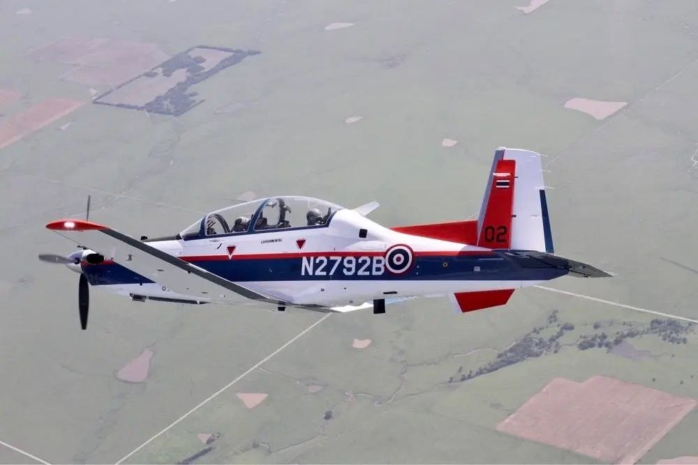RTAF Received Two T-6TH Texan II Trainer Aircraft