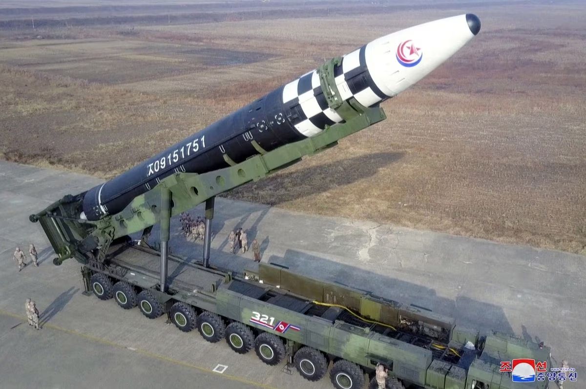 North Korea displays new solid-propellant ICBM at a military parade