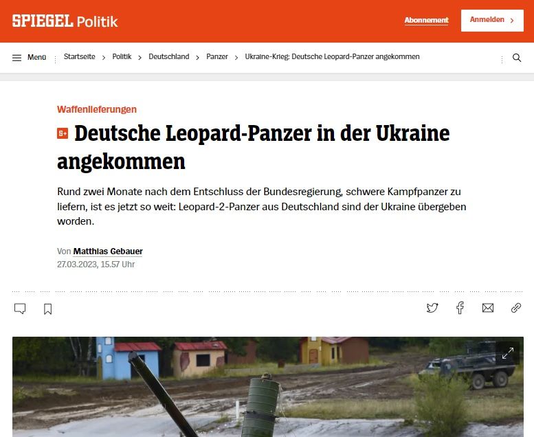 Germany Delivered 18 Leopard 2A6 tanks to Ukraine