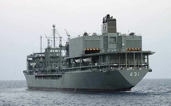 Iran lost its biggest replenishment ship at fire