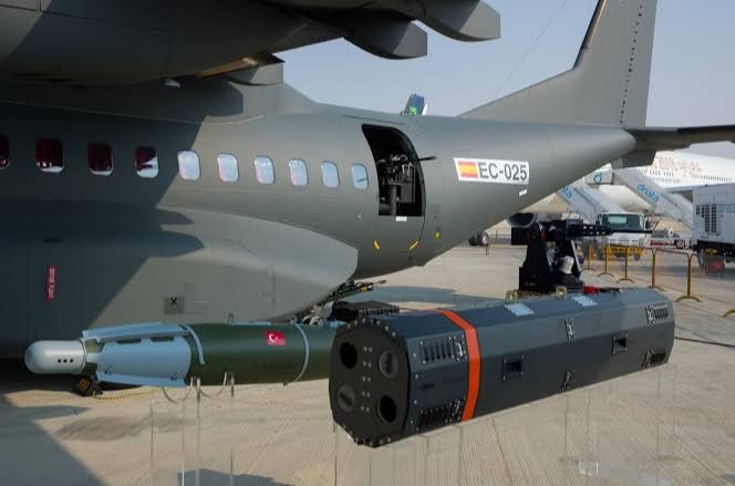 The teeth of the C295 Gunship are from Roketsan