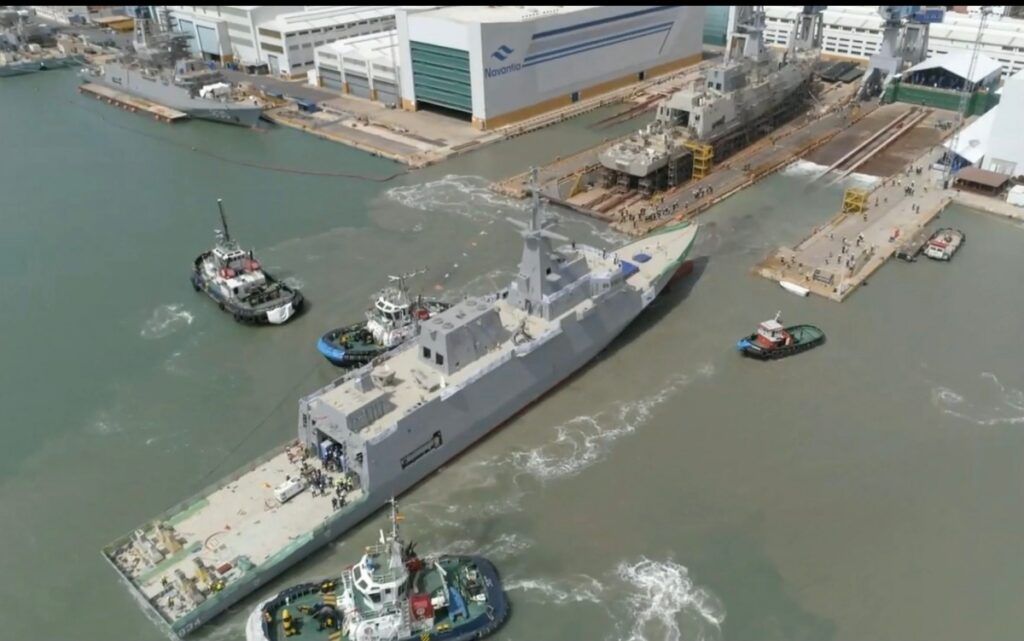 Navantia Launches 4th Saudi corvette, Jazan 834