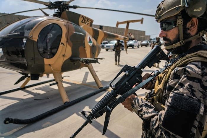 Taliban Flies with Black Hawk