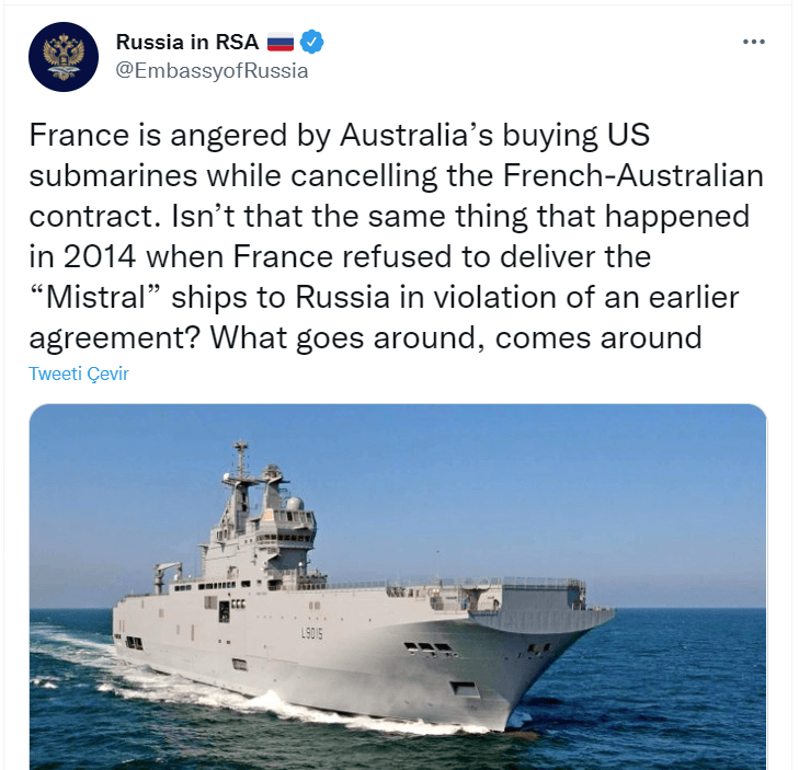 French Reaction Caused Counter Reactions