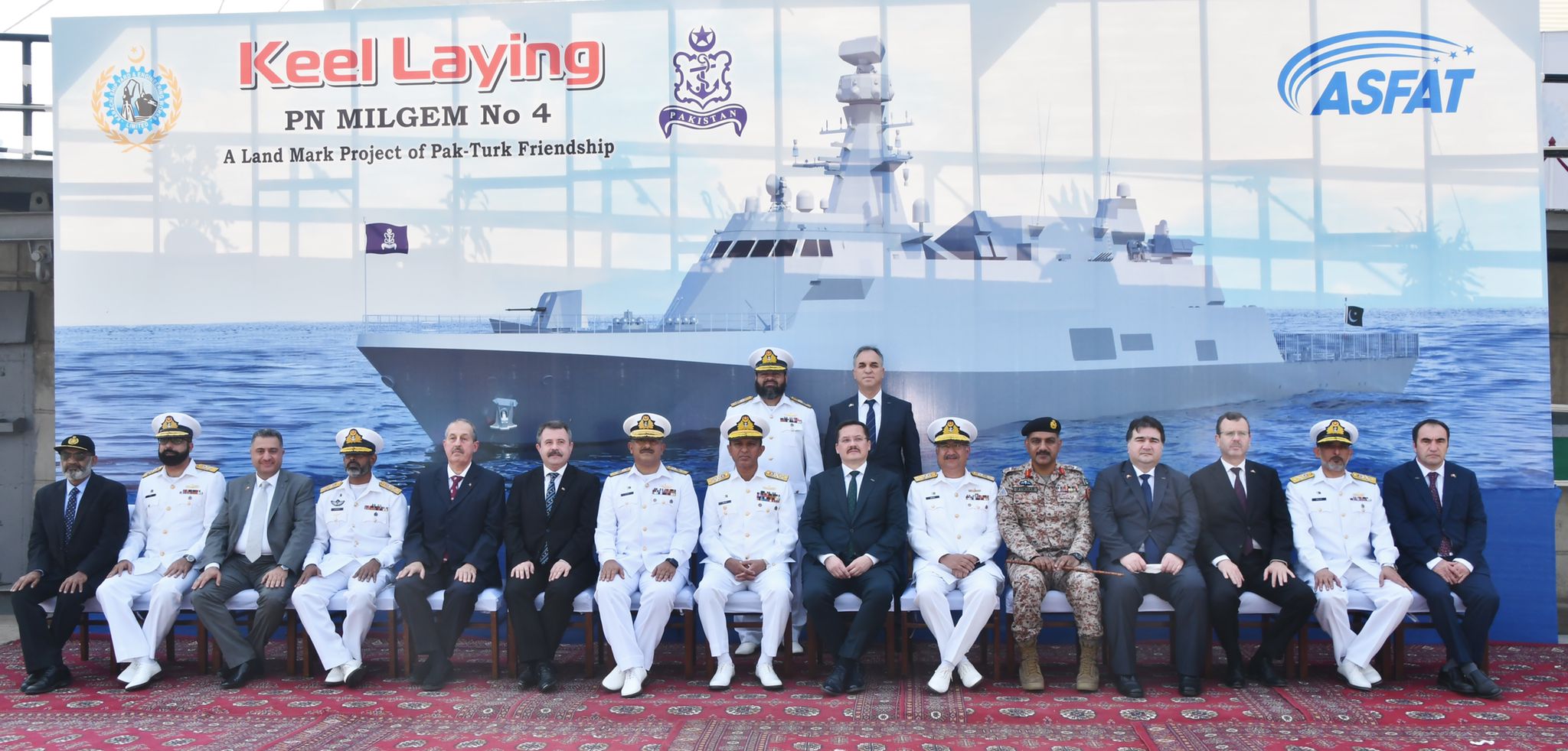 ASFAT Held Keel-Laying Ceremony for Pakistan’s PN Milgem-4 Frigate